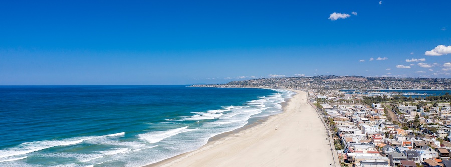 1 of 1, San Diego beach skyline