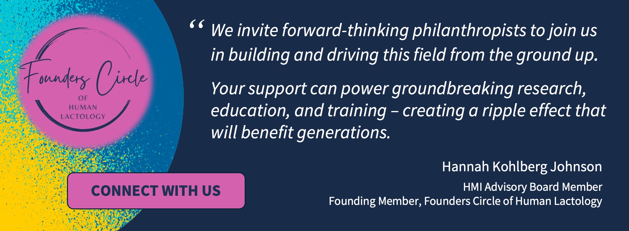 1 of 1, Quote from Hannah Kohlberg Johnson to connect with us