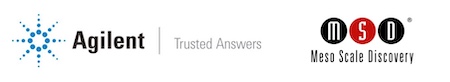 Agilent logo and Meso Scale Discovery logo