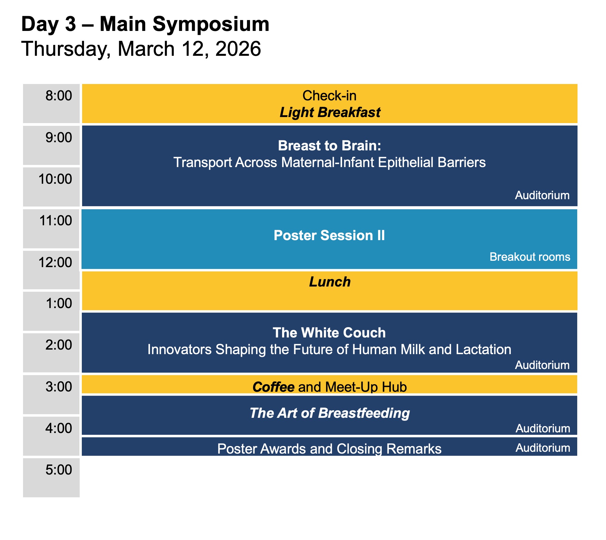 3 of 3, table of HMI symposium day 3 activities